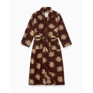 NEW OAS men's long robe in mocha ember